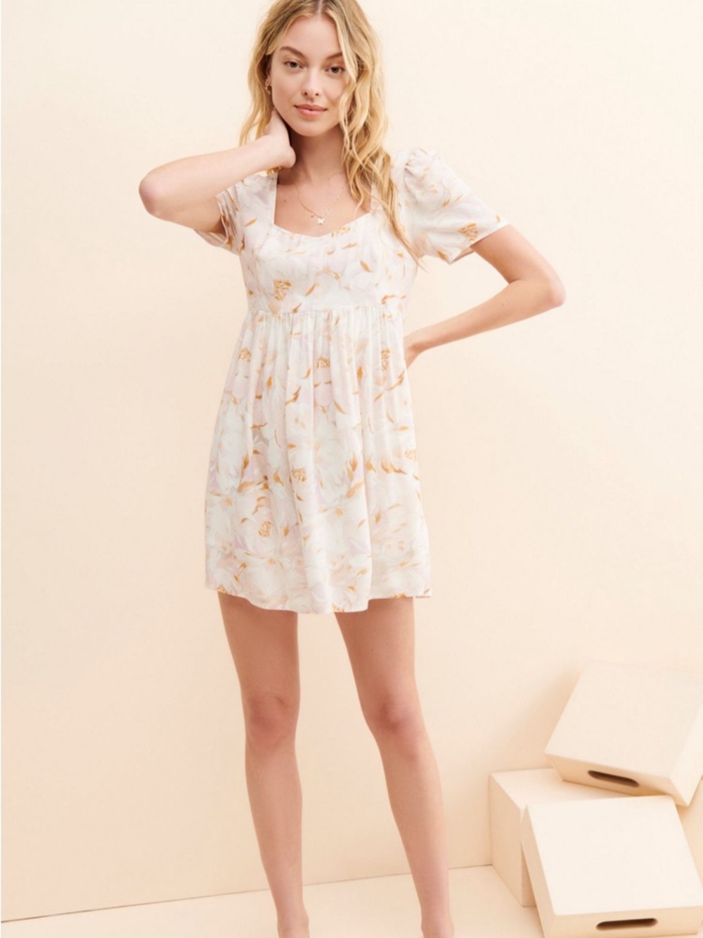 Saltwater Luxe Floral V-Neck Dress - Picture 4 of 11